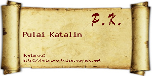 Pulai Katalin névjegykártya