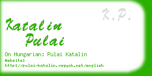 katalin pulai business card